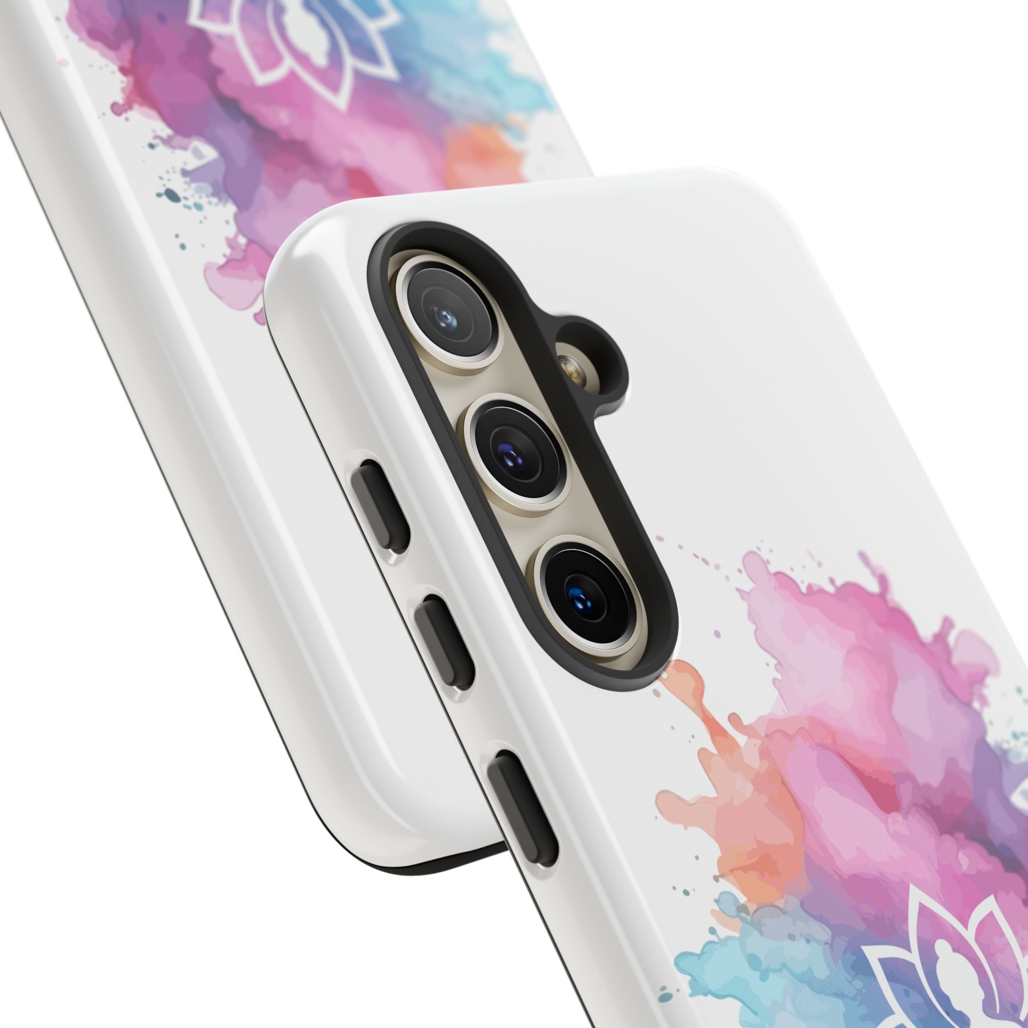 Yoga Namaste Phone Case - Watercolor Lotus Tough Case