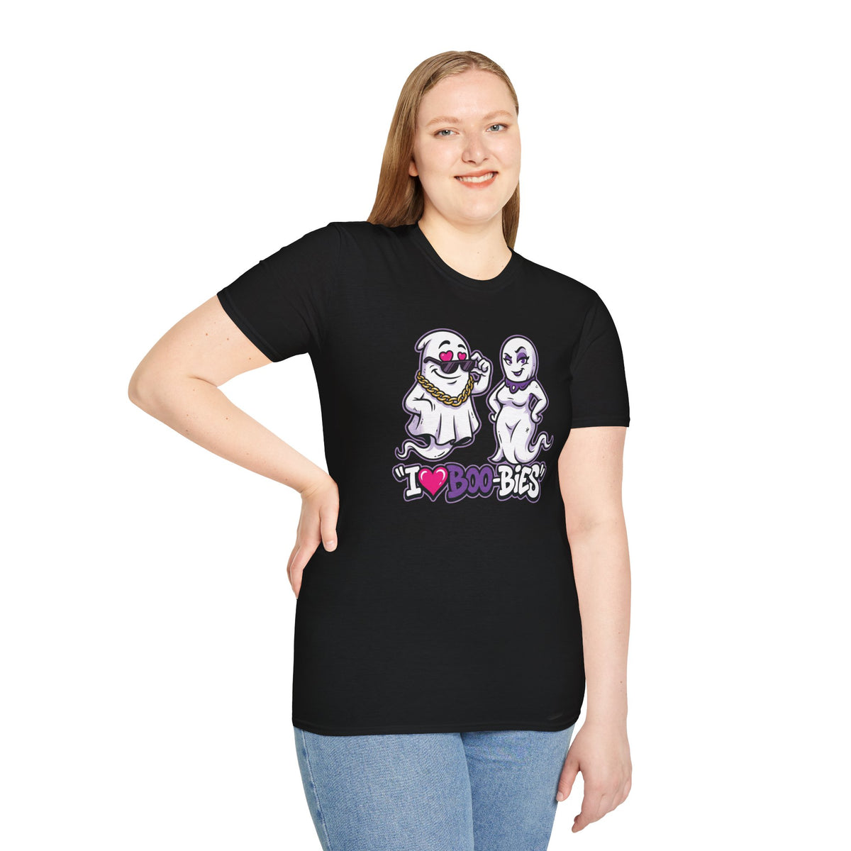 I ♥ Boo-Bies | Naughty Ghost Halloween Tee | Keep’n It Real