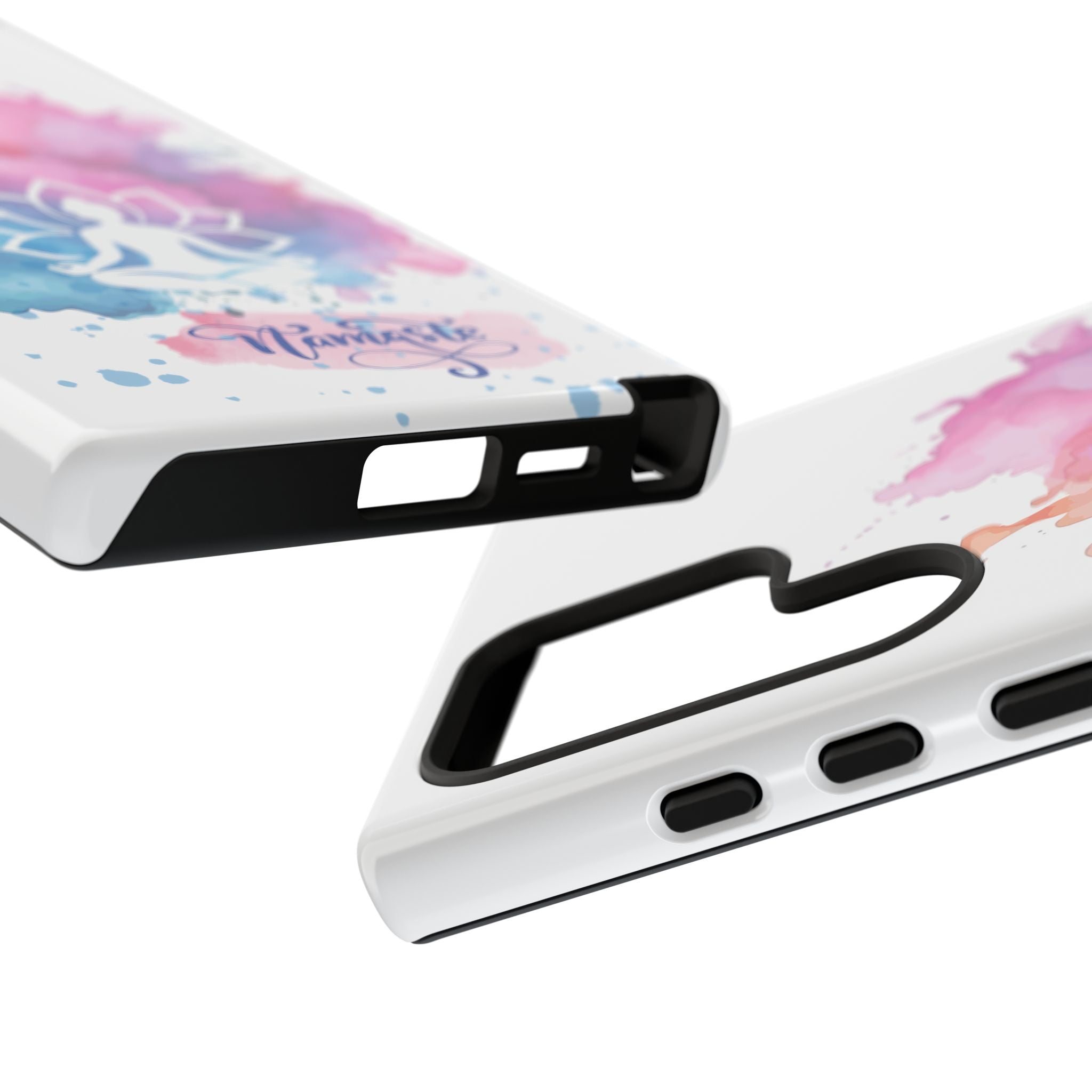 Yoga Namaste Phone Case - Watercolor Lotus Tough Case