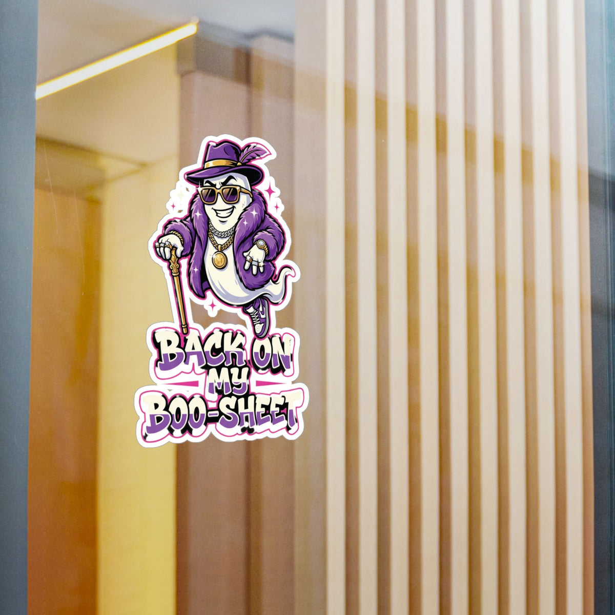 Back On My Boo-Sheet Ghost Halloween Decal Sticker- Keep'n It Real