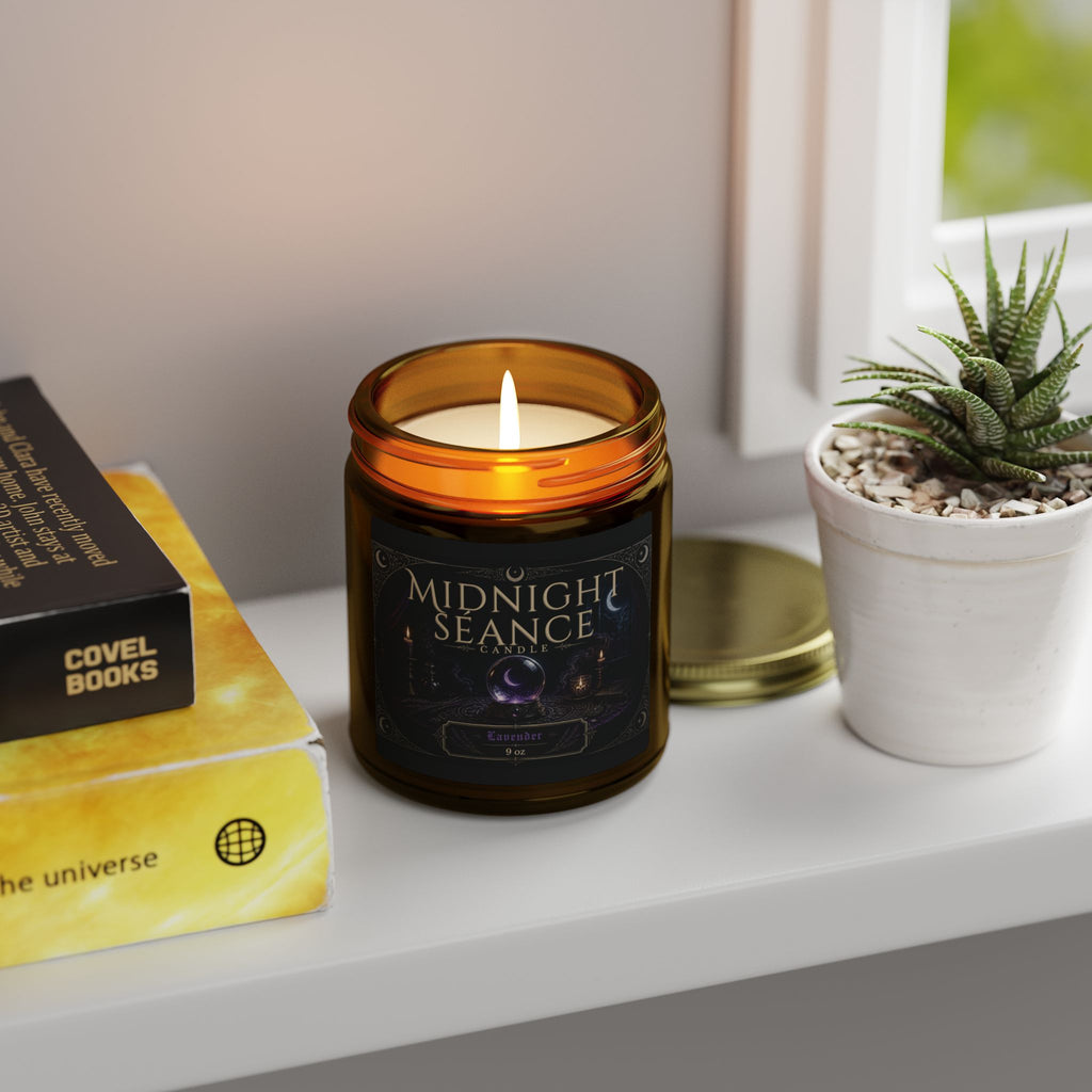 Midnight Séance Lavender Candle — Made with Coconut Apricot Wax (4oz & 9oz)