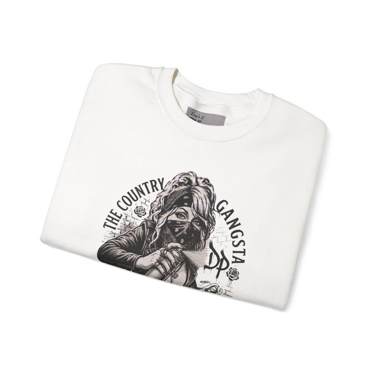 D.P. Nashville Nocturne Crewneck Sweatshirt — The Country Gangster Graphic Spray Painting Pullover