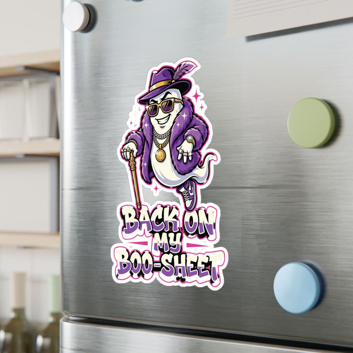 Back On My Boo-Sheet Ghost Halloween Decal Sticker- Keep'n It Real