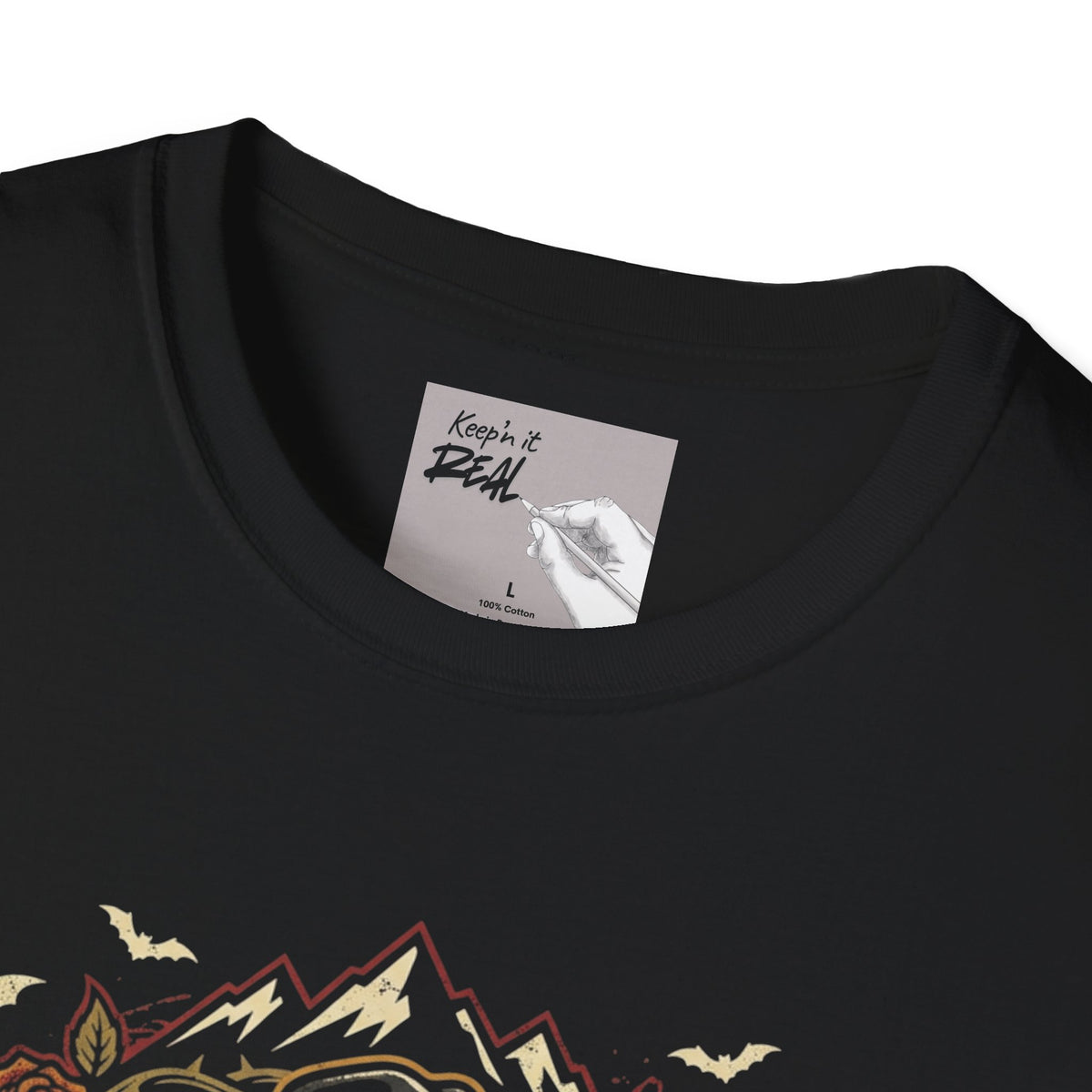 Haunted Outlaw Skeleton Guitar Halloween Tee | Keep’n It Real