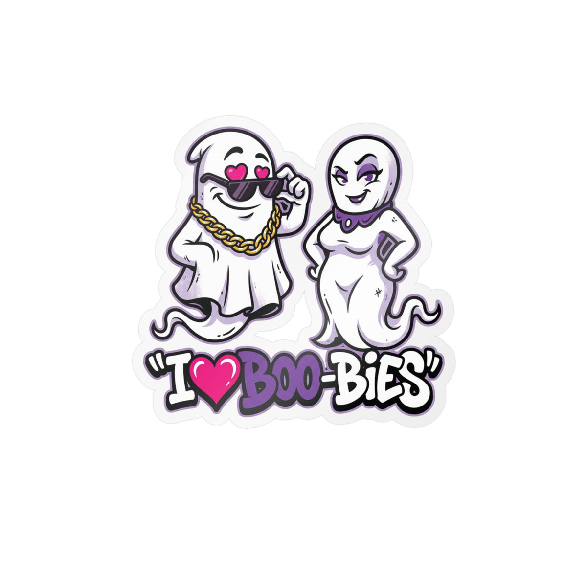 I💜Boo-bies Ghost Halloween Decal Sticker- Keep'n It Real