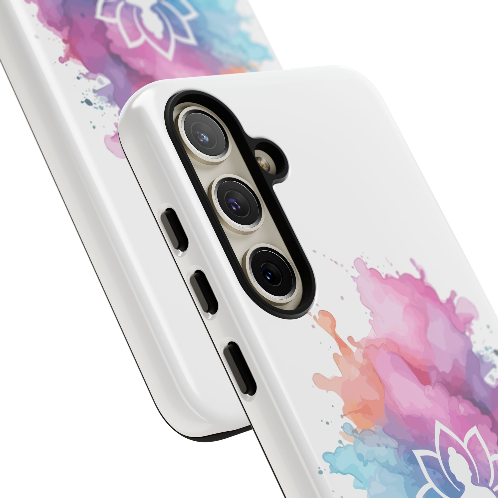 Yoga Namaste Phone Case - Watercolor Lotus Tough Case