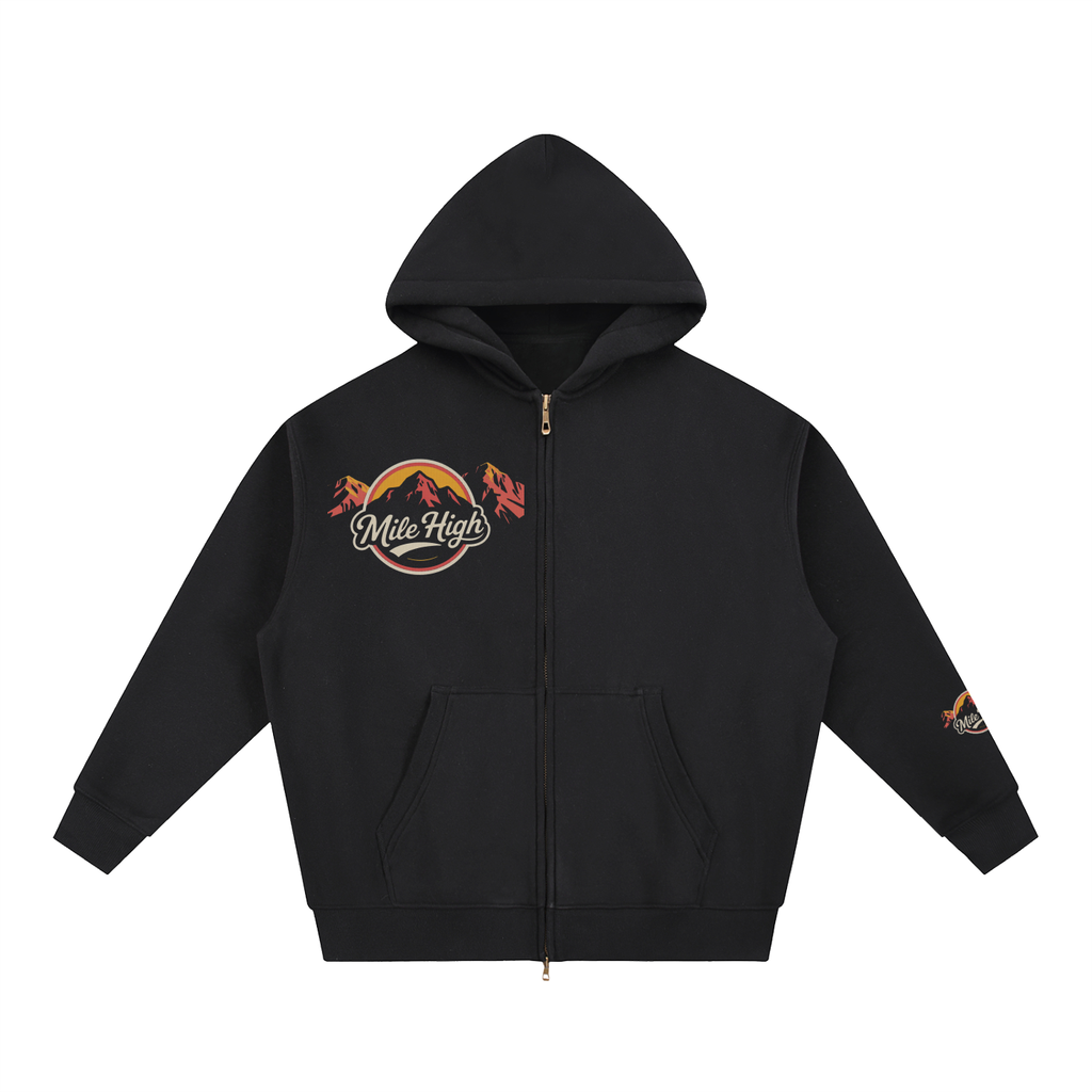 Mile High Rocky Mountain Essential Oversized Fleece Boxy Hoodie