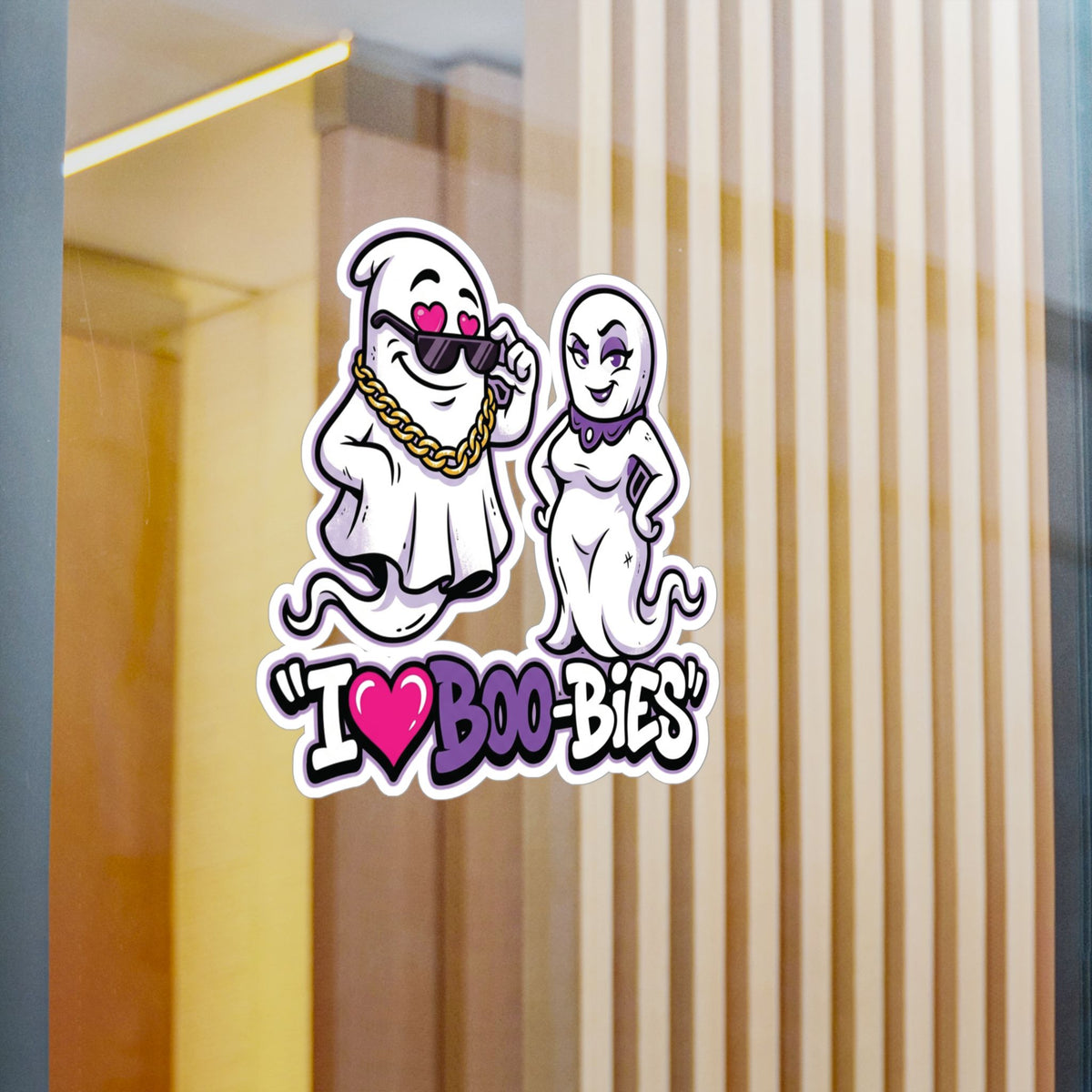 I💜Boo-bies Ghost Halloween Decal Sticker- Keep'n It Real