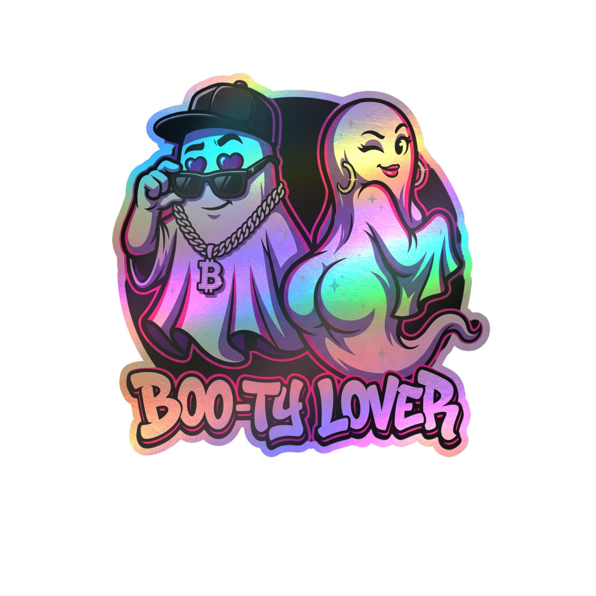 Boo-ty Lover Ghost Halloween Decal Sticker- Keep'n It Real