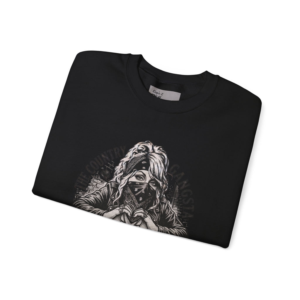 D.P. Nashville Nocturne Crewneck Sweatshirt — The Country Gangster Graphic Heart Pullover