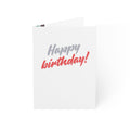 Greeting Card — "Happy Birthday!" ovable AssholeBold Script Single or Bulk PackL (1/10/30/50)