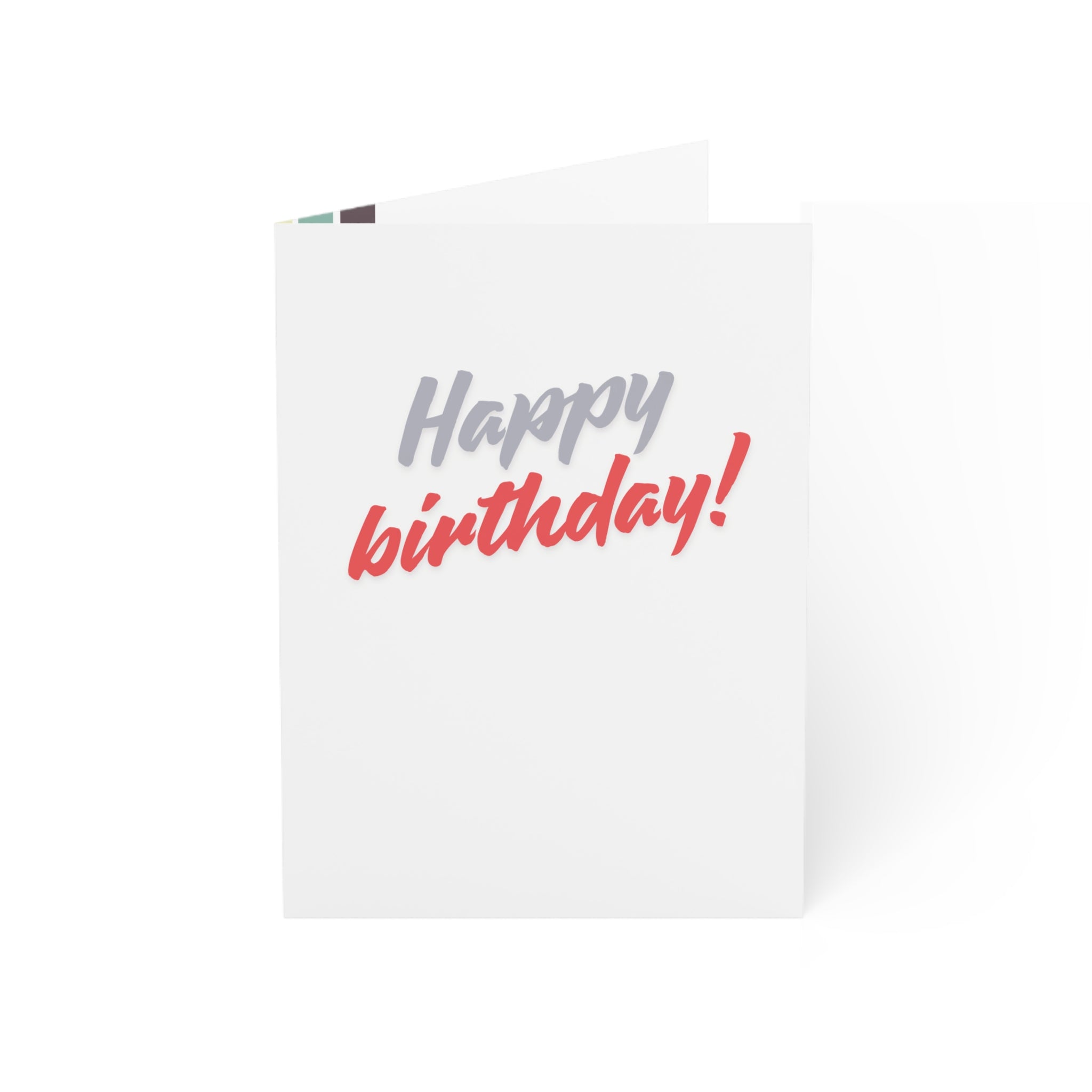 Greeting Card — "Happy Birthday!" ovable AssholeBold Script Single or Bulk PackL (1/10/30/50)