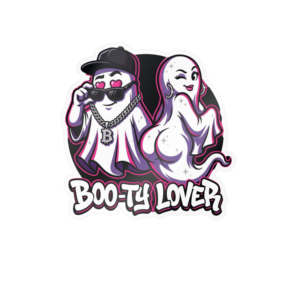 Boo-ty Lover Ghost Halloween Decal Sticker- Keep'n It Real