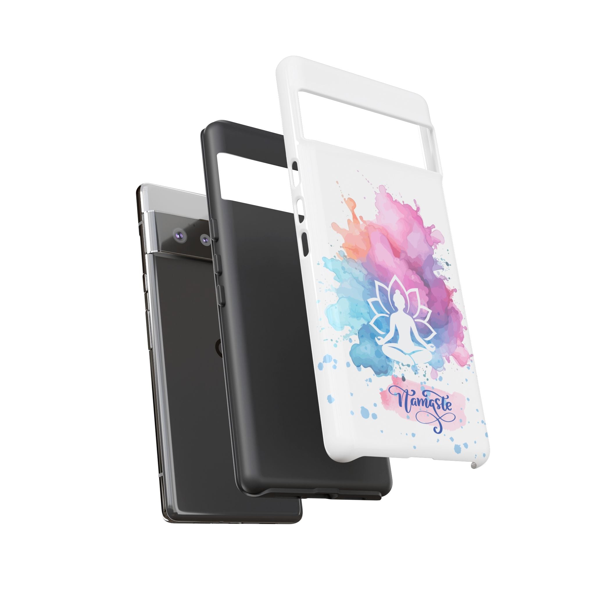Yoga Namaste Phone Case - Watercolor Lotus Tough Case
