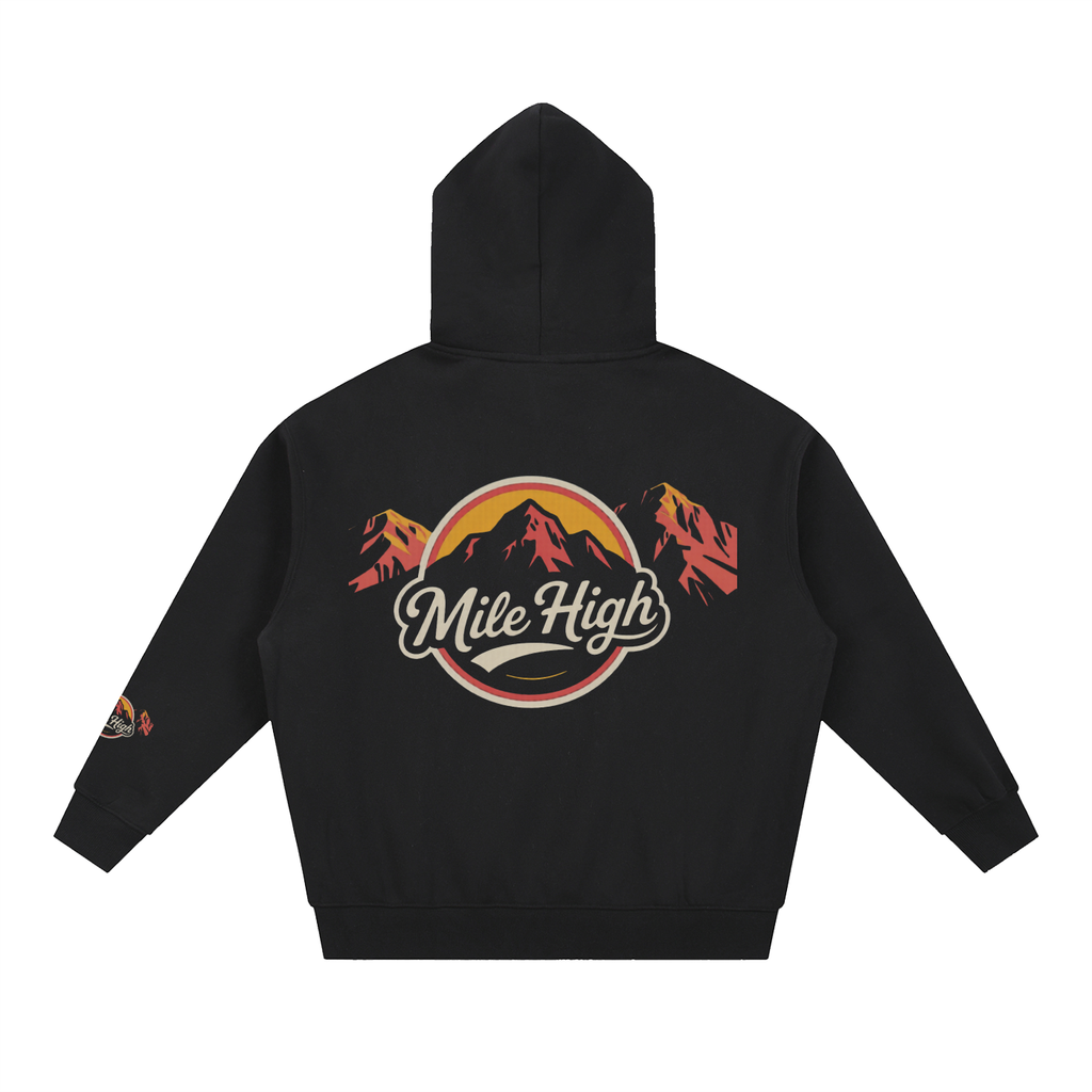 Mile High Rocky Mountain Essential Oversized Fleece Boxy Hoodie
