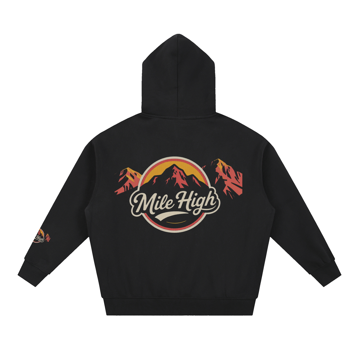 Mile High Rocky Mountain Essential Oversized Fleece Boxy Hoodie