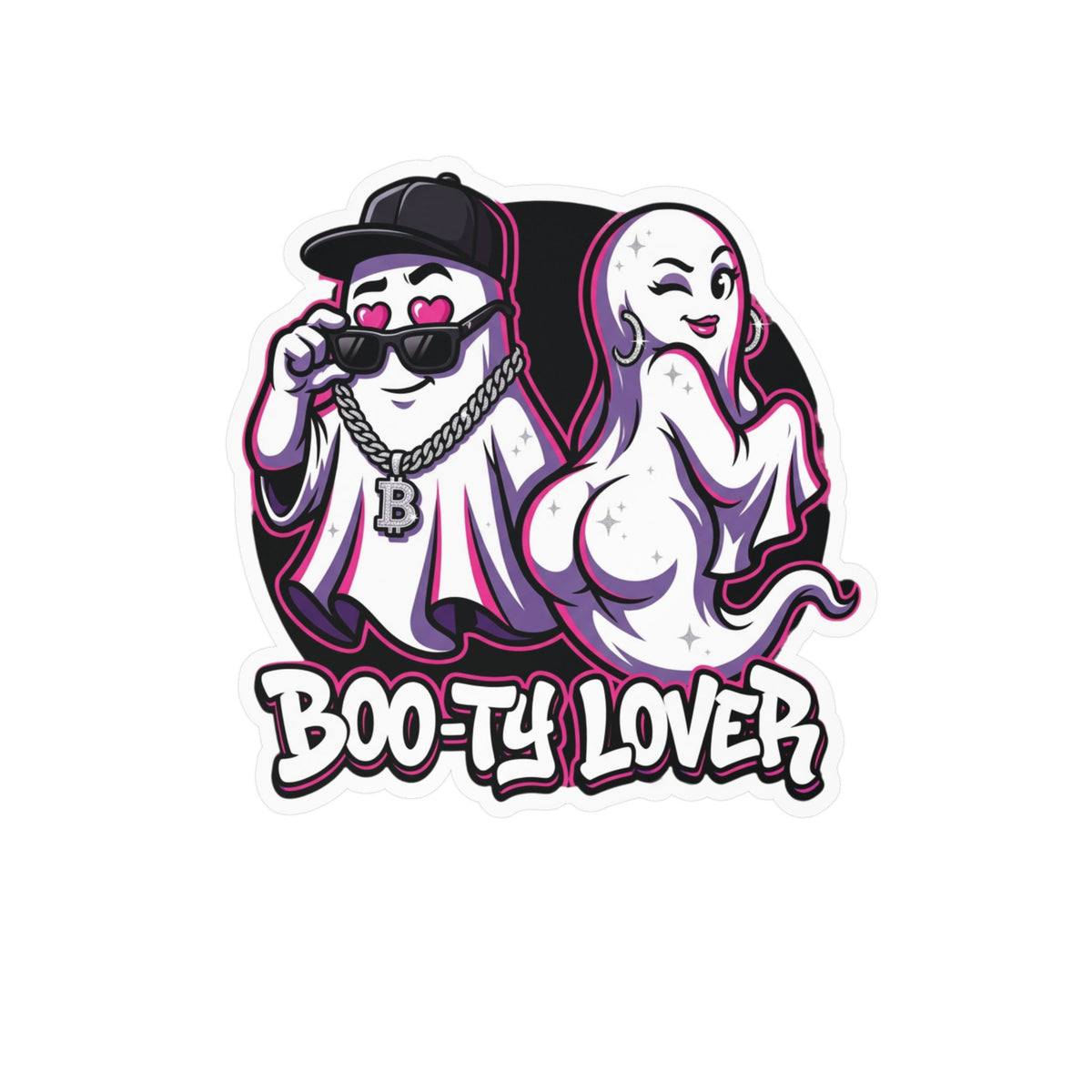 Boo-ty Lover Ghost Halloween Decal Sticker- Keep'n It Real