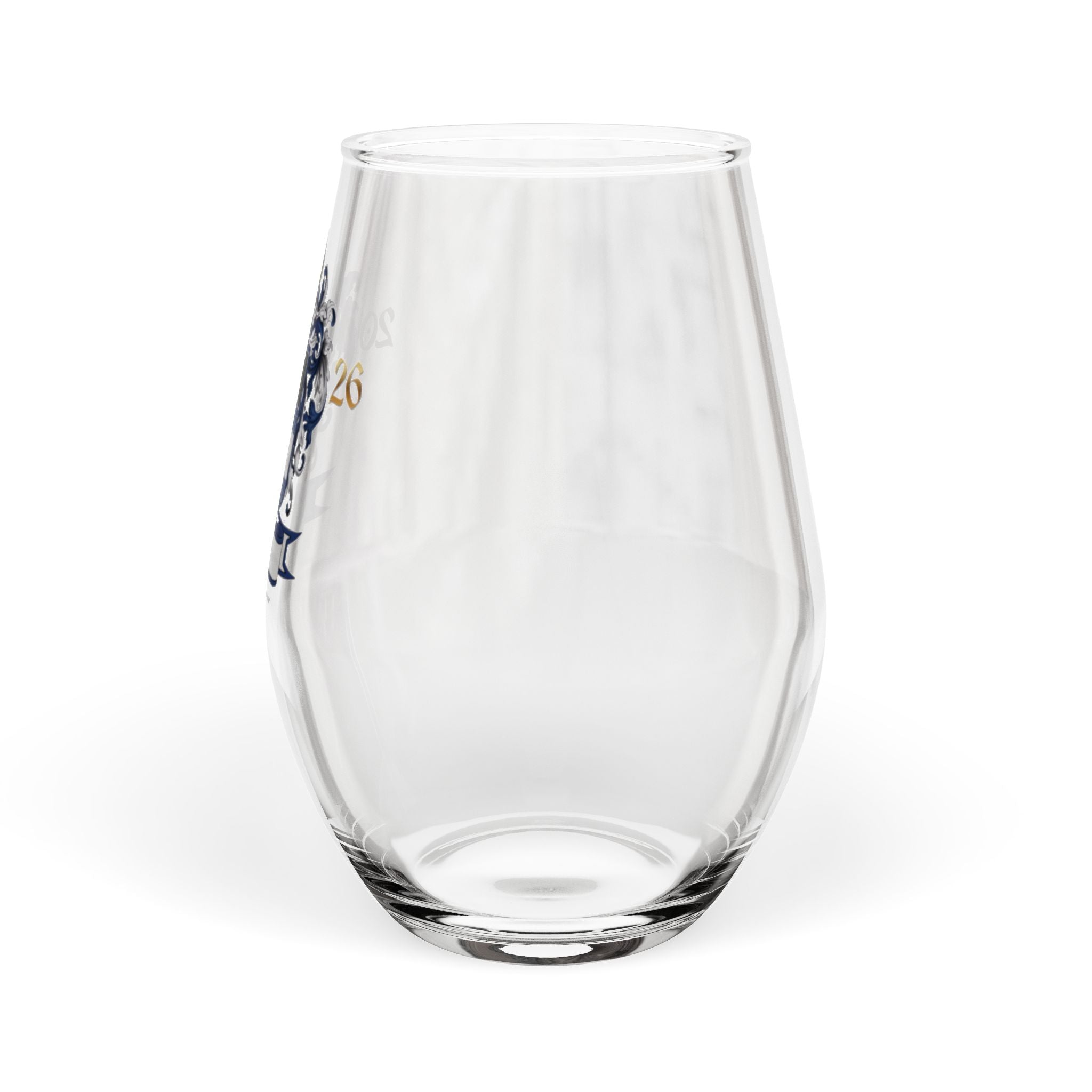 Anders Family Crest Stemless Wine Glass  11.75 oz ( simple)