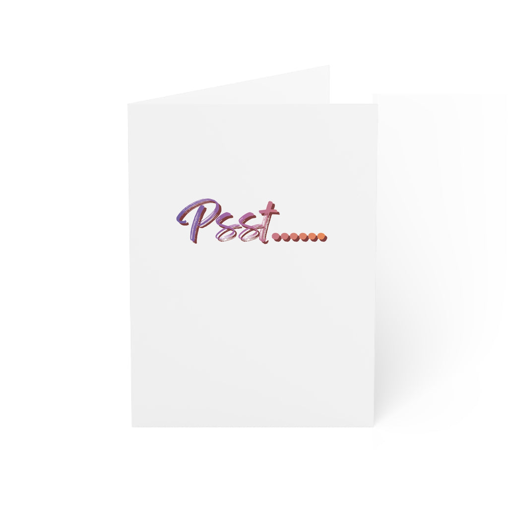 Psst... Greeting Card — Playful for Secrets, Love Notes & Everyday Messages (1/10/30/50 pack)