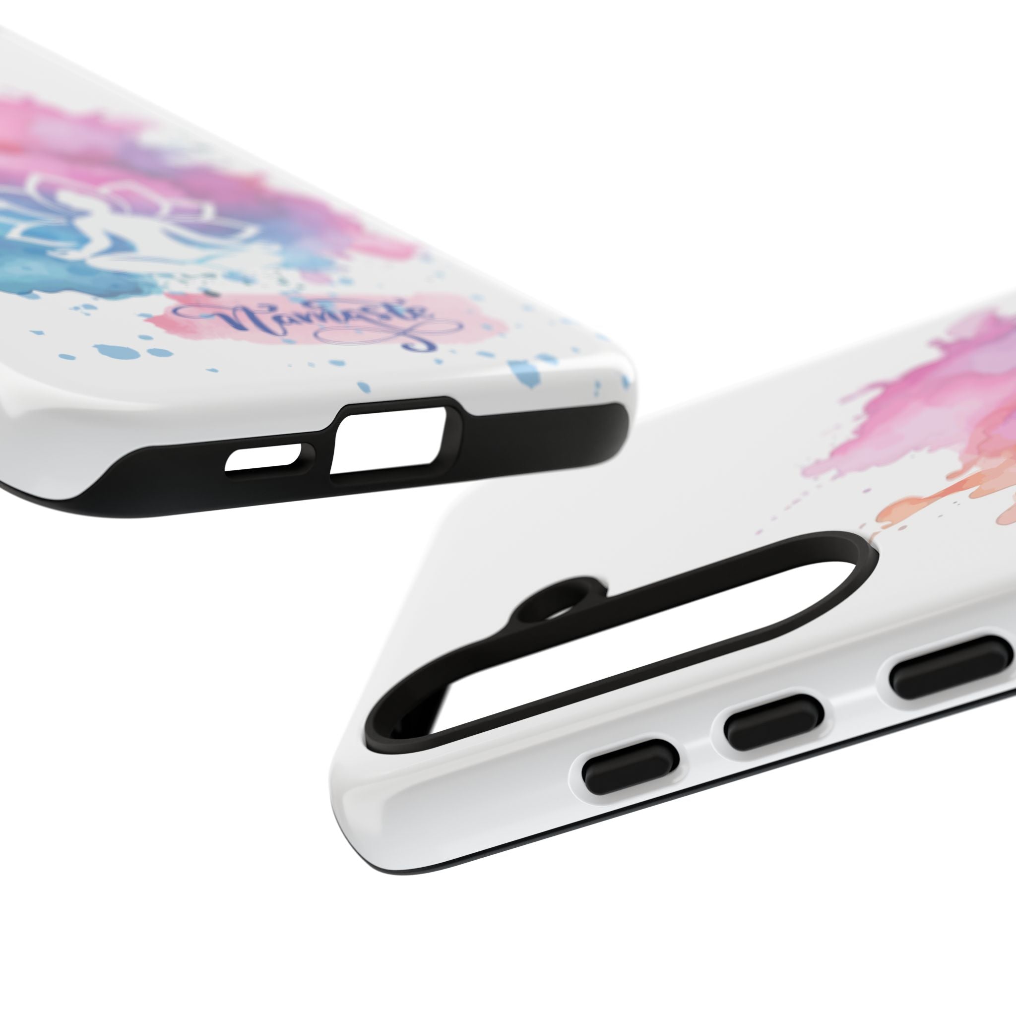 Yoga Namaste Phone Case - Watercolor Lotus Tough Case