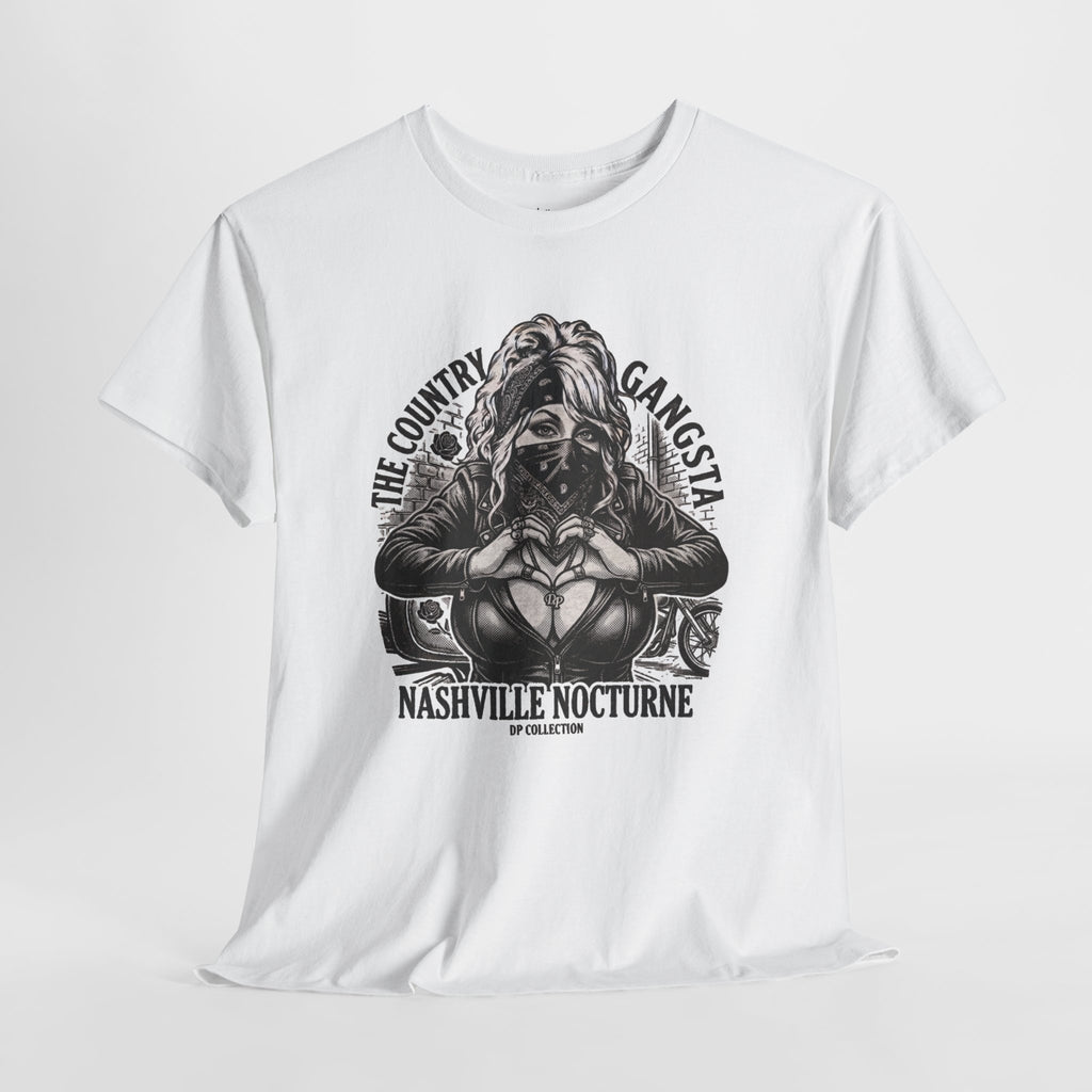 D.P.  Collection Country Gangsta Tee — "Nashville Nocturne" Graphic Shirt (Back: Gone But Not Forgotten)