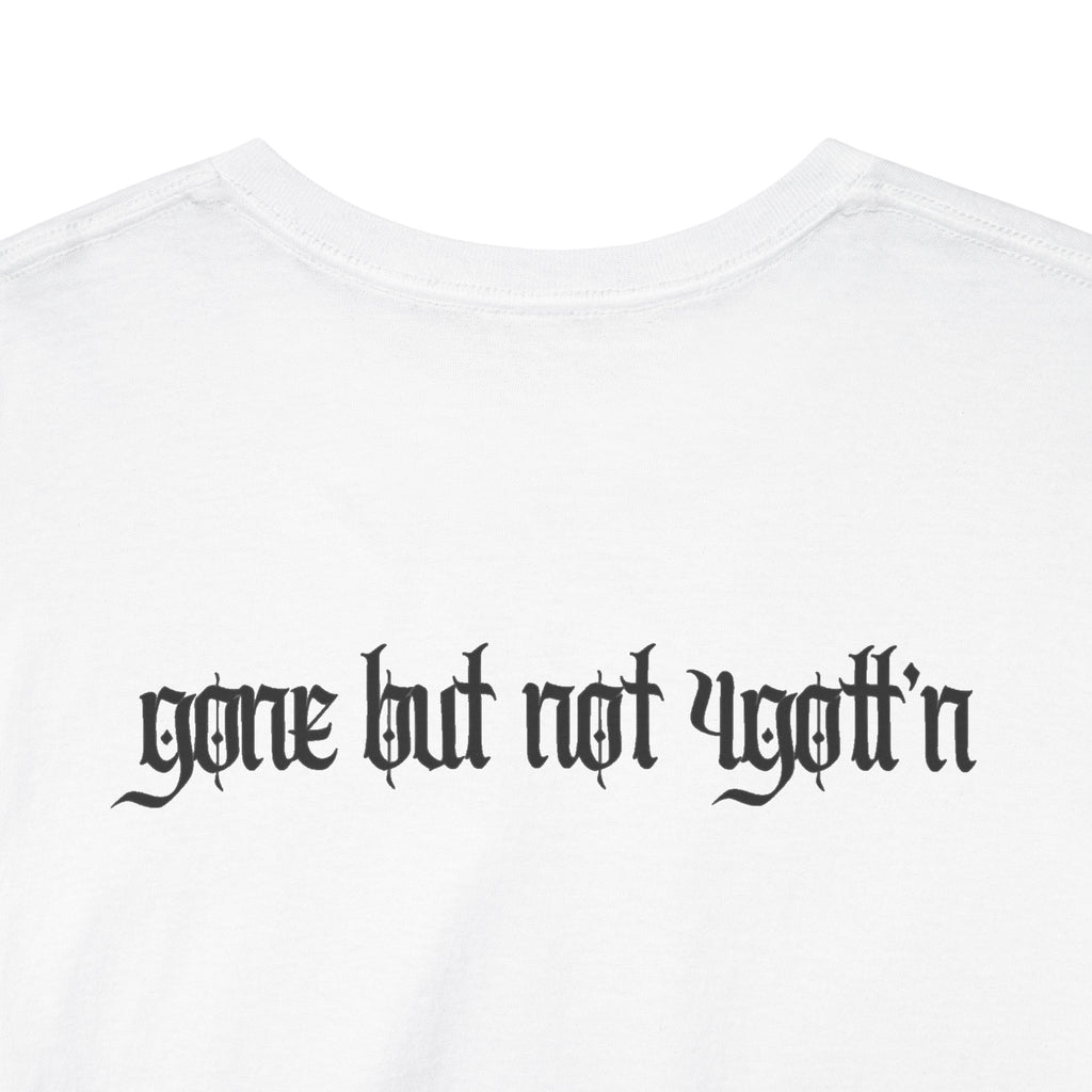 D.P. Collection Country Gangsta Spray Painting Tee — "Nashville Nocturne" Graphic Shirt (Back: Gone But Not Forgotten)