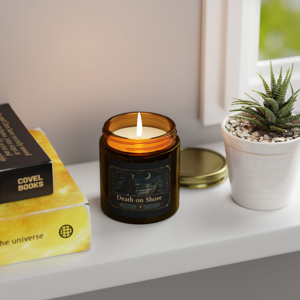 Death on Shore Beachwood Scented Candle — Made with Coconut Apricot Wax (4oz/9oz)
