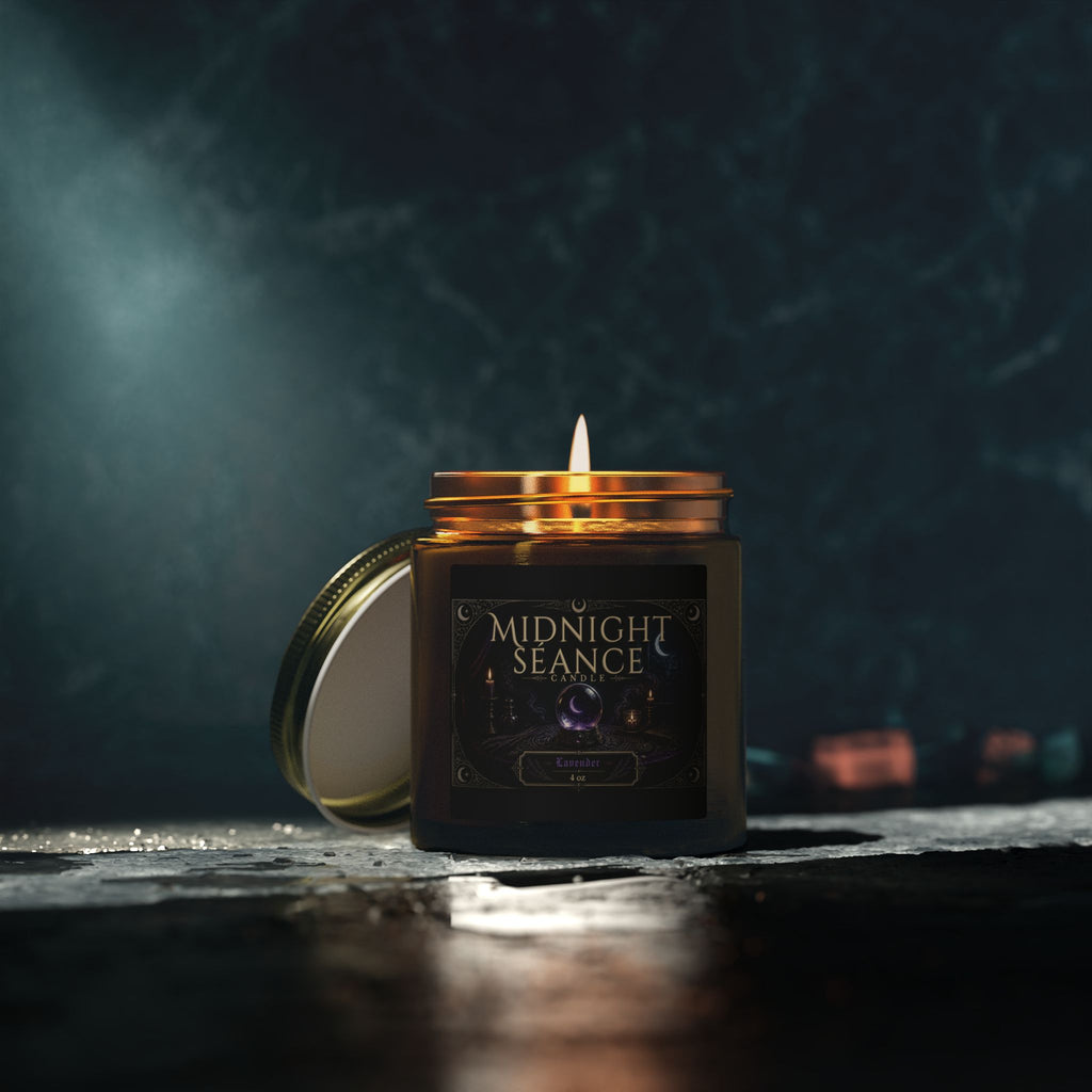 Midnight Séance Lavender Candle — Made with Coconut Apricot Wax (4oz & 9oz)
