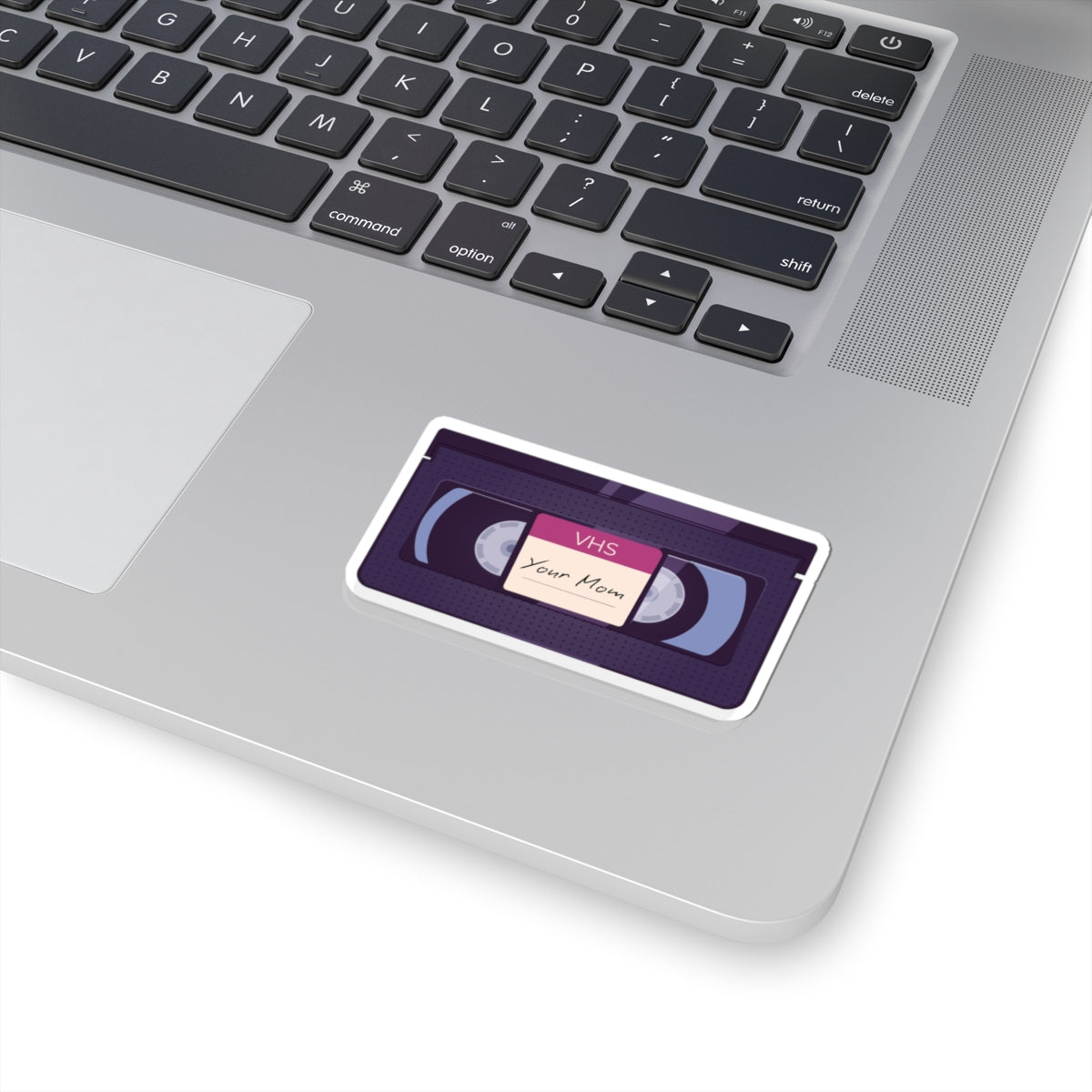 VHS 'Your Mom' Retro Tape Sticker — 80s Nostalgia Kiss-Cut Sticker