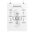 Manifesting 101 Rolled Poster — Minimalist Spiritual Wall Art