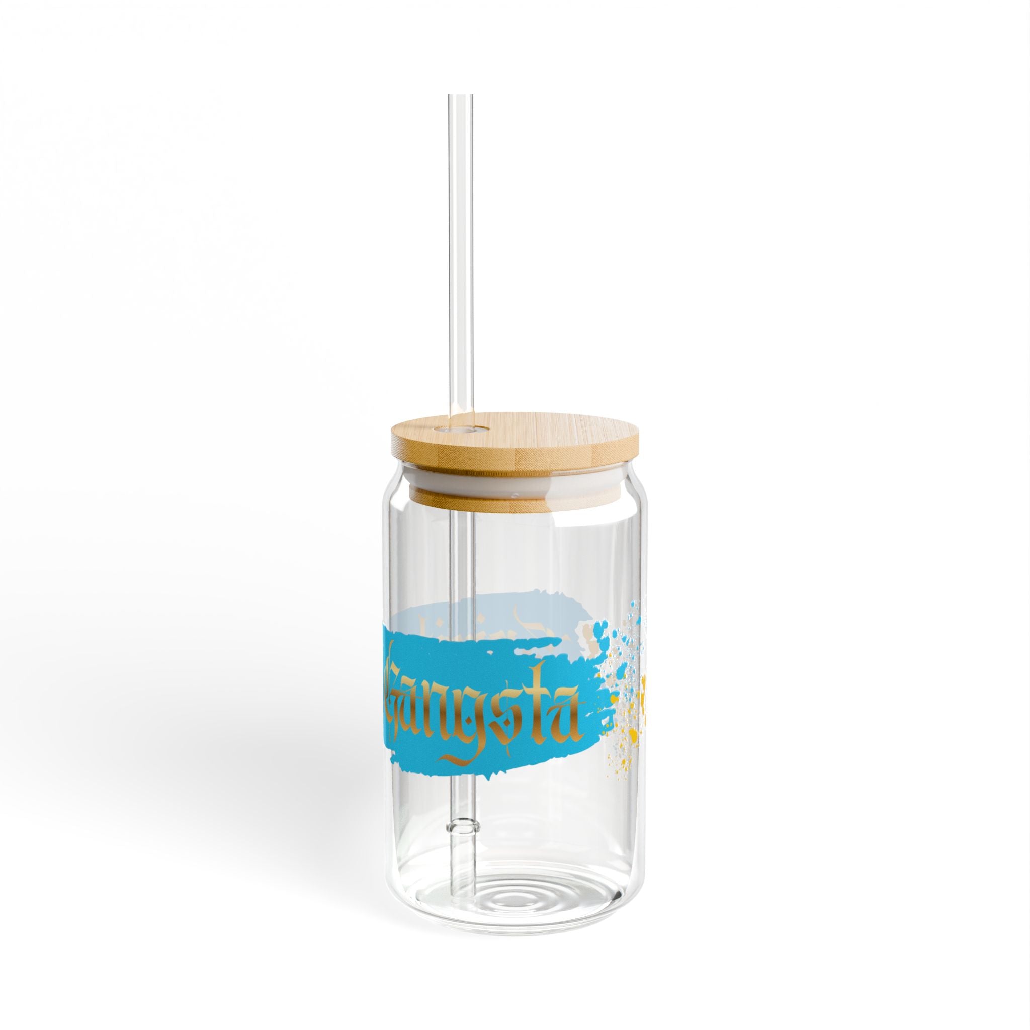 "Spiritual Gangsta" Sipper Glass, 16oz