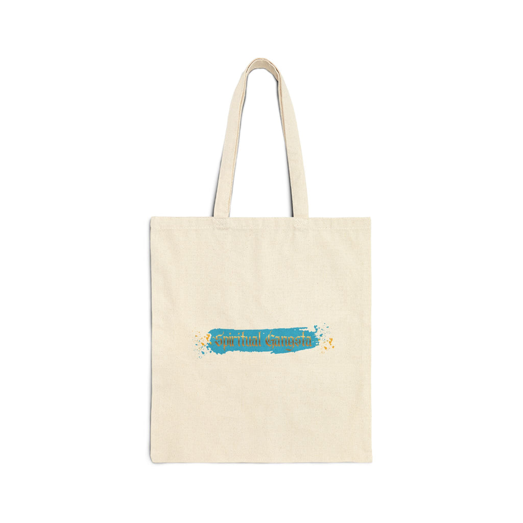 " Spiritual Gansta " Cotton Canvas Tote Bag