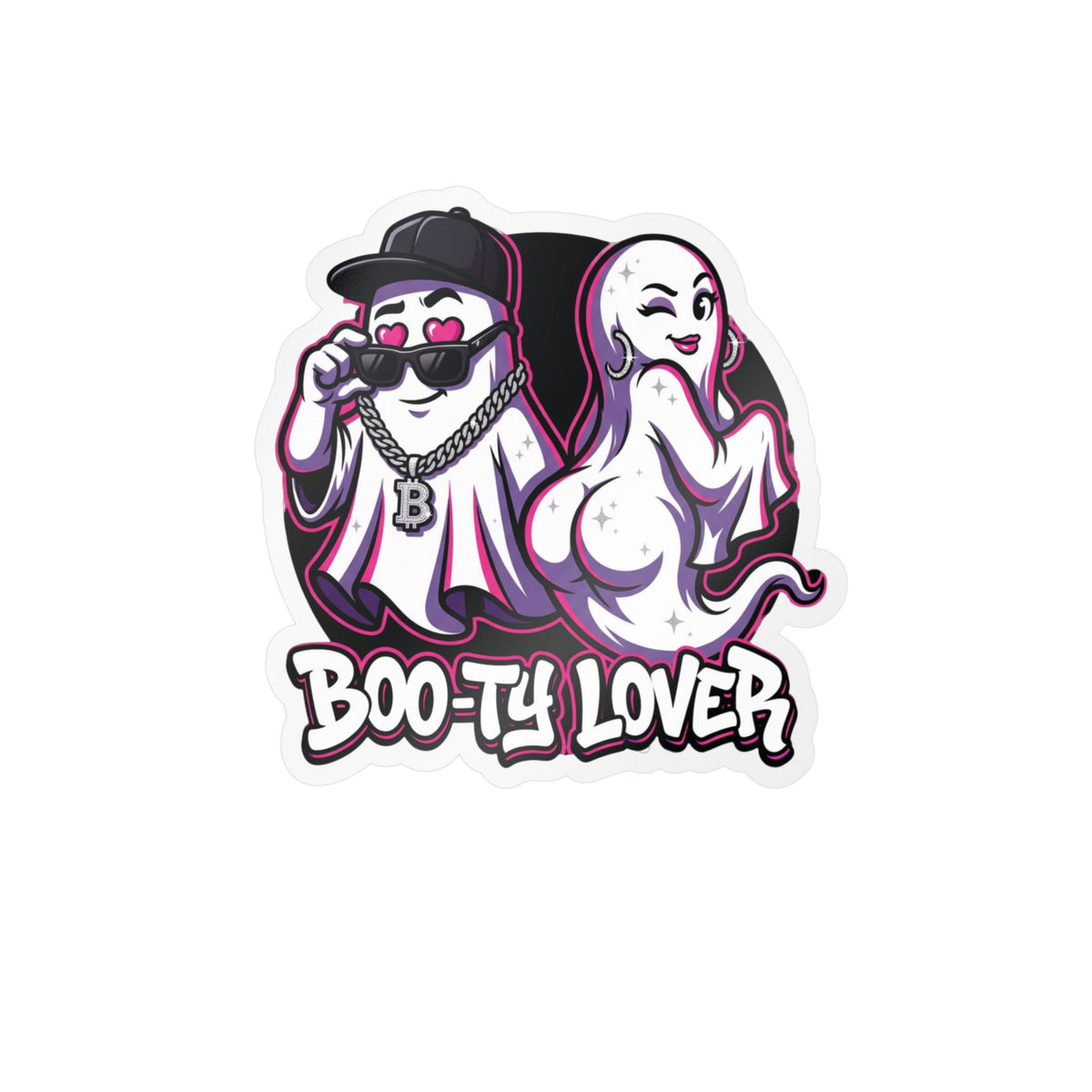 Boo-ty Lover Ghost Halloween Decal Sticker- Keep'n It Real