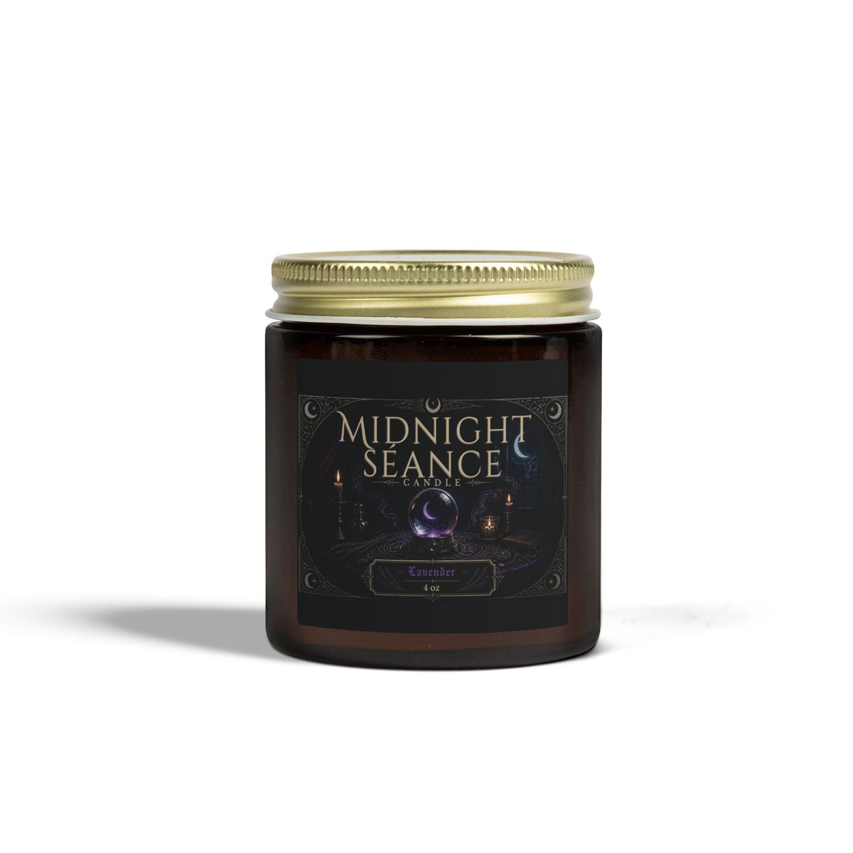 Midnight Séance Lavender Candle — Made with Coconut Apricot Wax (4oz & 9oz)