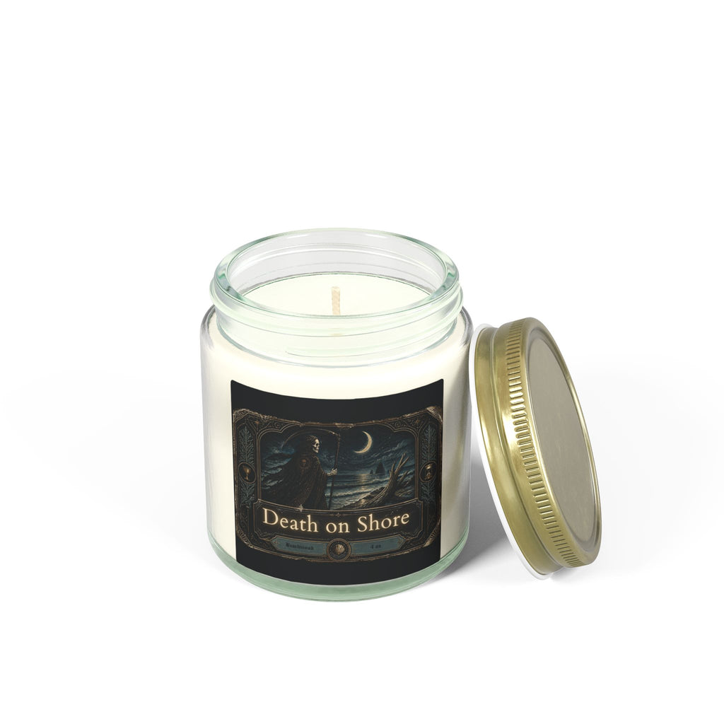 Death on Shore Beachwood Scented Candle — Made with Coconut Apricot Wax (4oz/9oz)