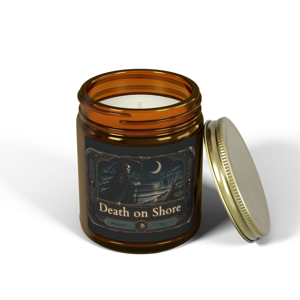 Death on Shore Beachwood Scented Candle — Made with Coconut Apricot Wax (4oz/9oz)