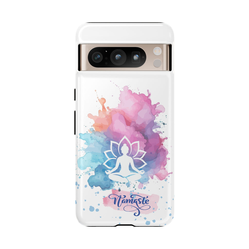 Yoga Namaste Phone Case - Watercolor Lotus Tough Case