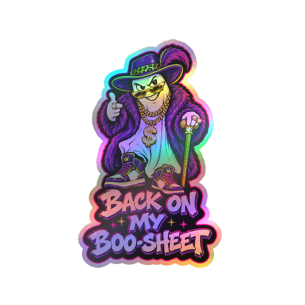Back On My Boo-Sheet Ghost 2 Halloween  Decal Sticker- Keep'n It Real