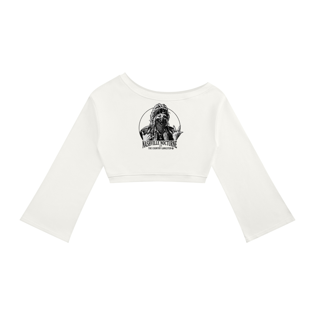 D.P. Collection Hands Up Tribute Women's Off-Shoulder Sweatshirt