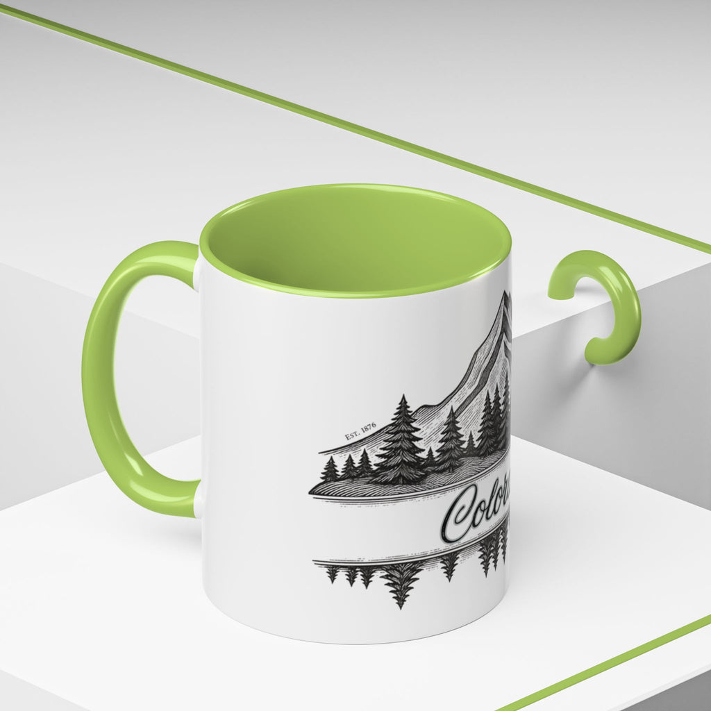 Colorado Mountain Coffee Mug — Scenic Woodland Travel Souvenir (11/15oz)