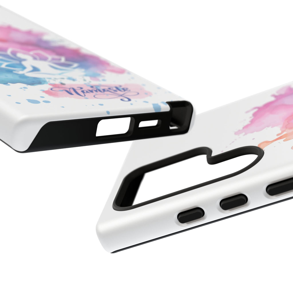 Yoga Namaste Phone Case - Watercolor Lotus Tough Case