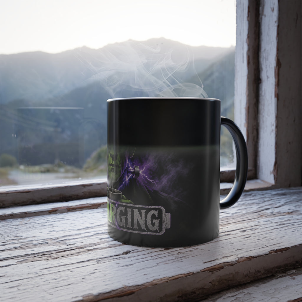 Frankenstein 'Charging' Color-Changing Mug — 11oz Halloween Coffee Cup