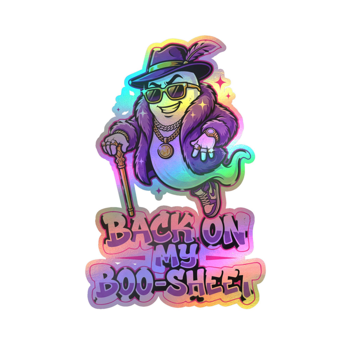 Back On My Boo-Sheet Ghost Halloween Decal Sticker- Keep'n It Real