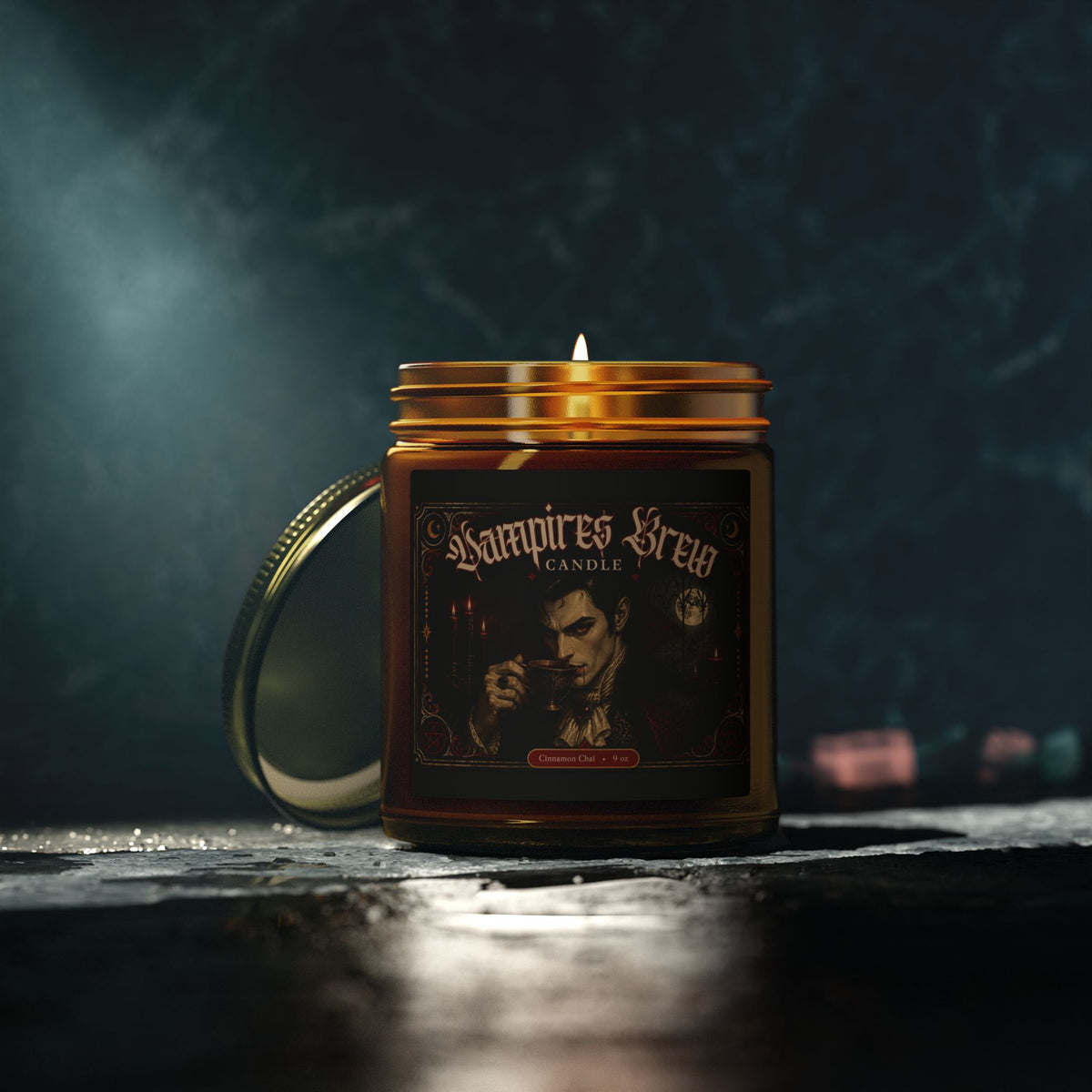 Vampire’s Brew Cinnamon Chai Scented Candle (4oz & 9oz)