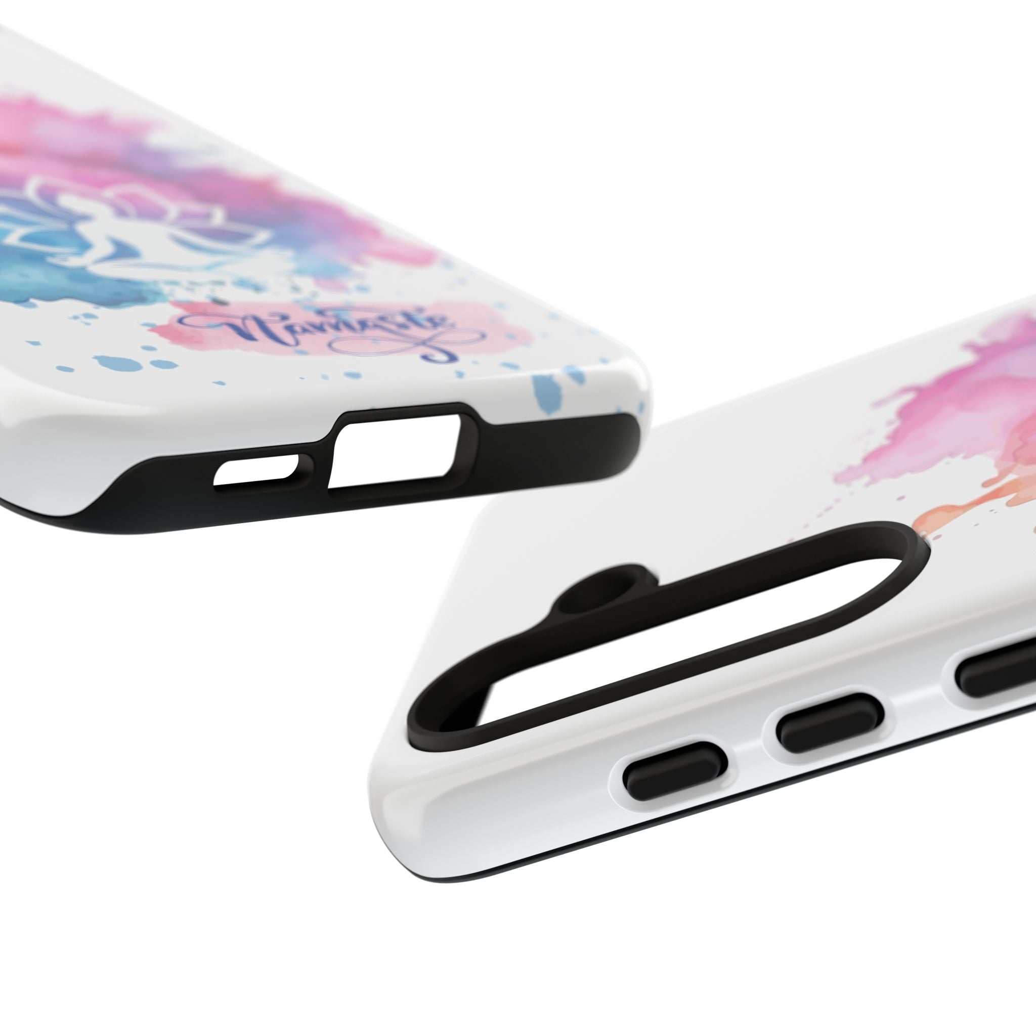 Yoga Namaste Phone Case - Watercolor Lotus Tough Case