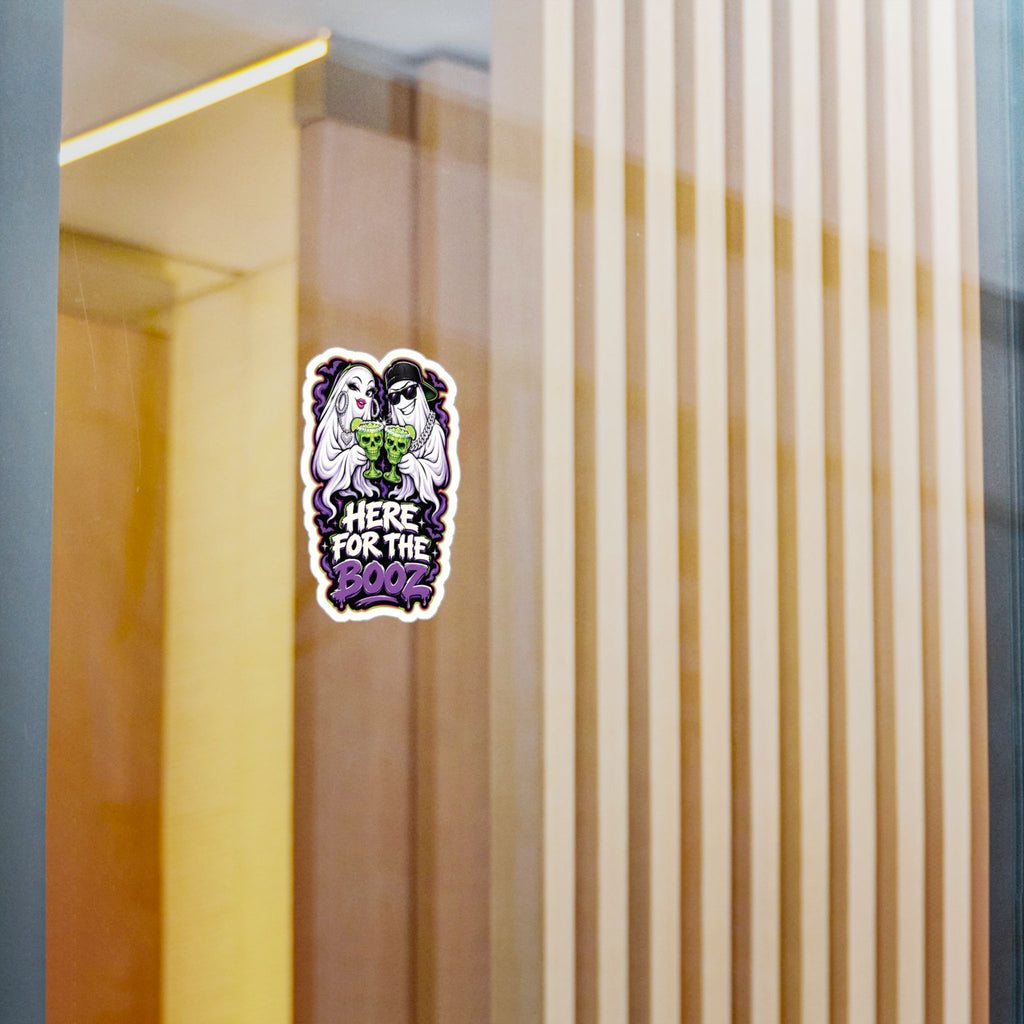 Here for the Booz Ghost 2 Halloween Decal Sticker- Keep'n It Real