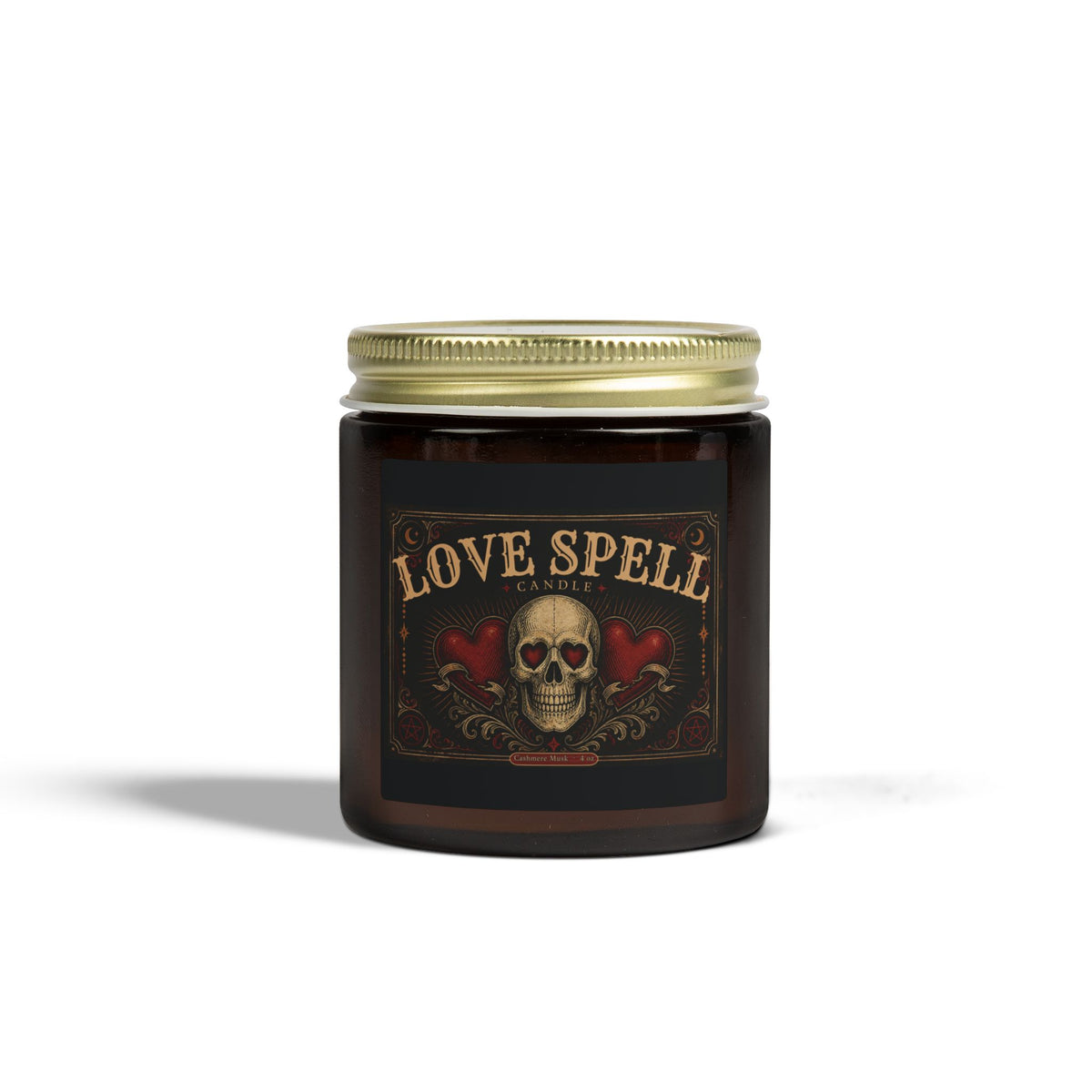 "Love Spell"  Halloween Candle — Coconut Apricot Wax (4oz/9oz)
