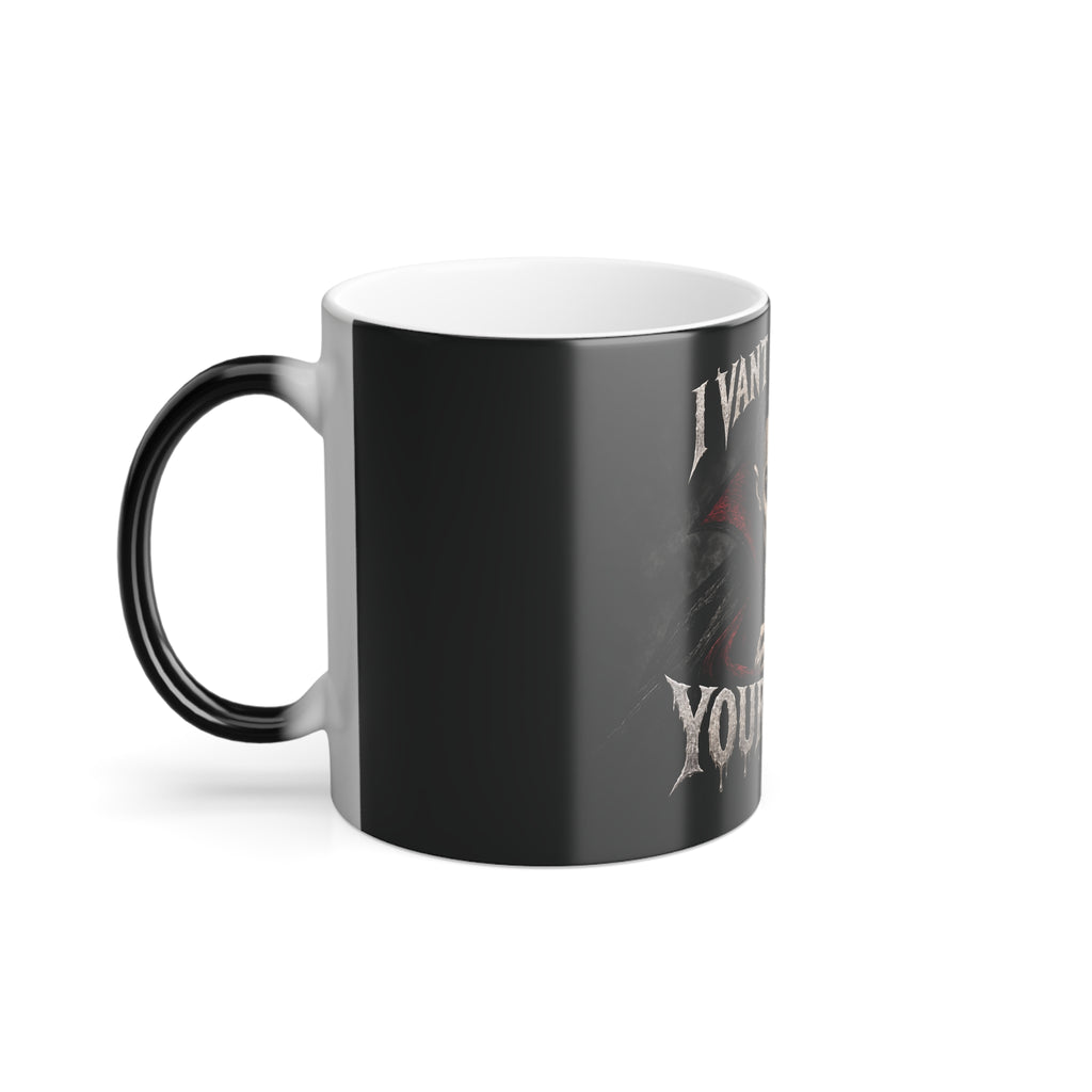 I Vant To Drink Your Beans Vampire Color-Changing Mug Halloween  — 11oz Keep'n it Real