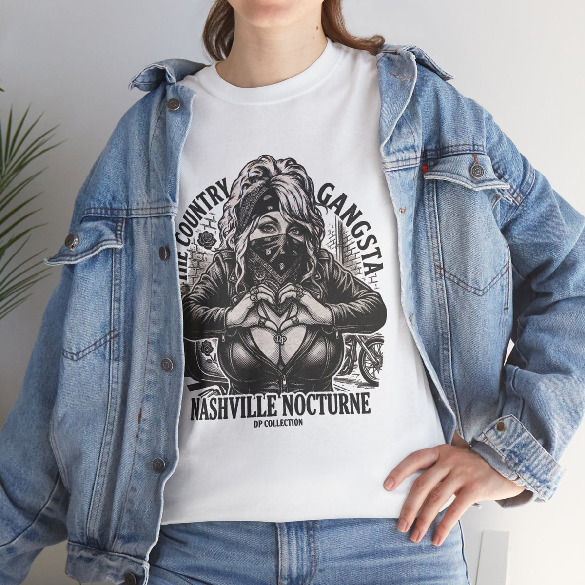 D.P.  Collection Country Gangsta Tee — "Nashville Nocturne" Graphic Shirt (Back: Gone But Not Forgotten)