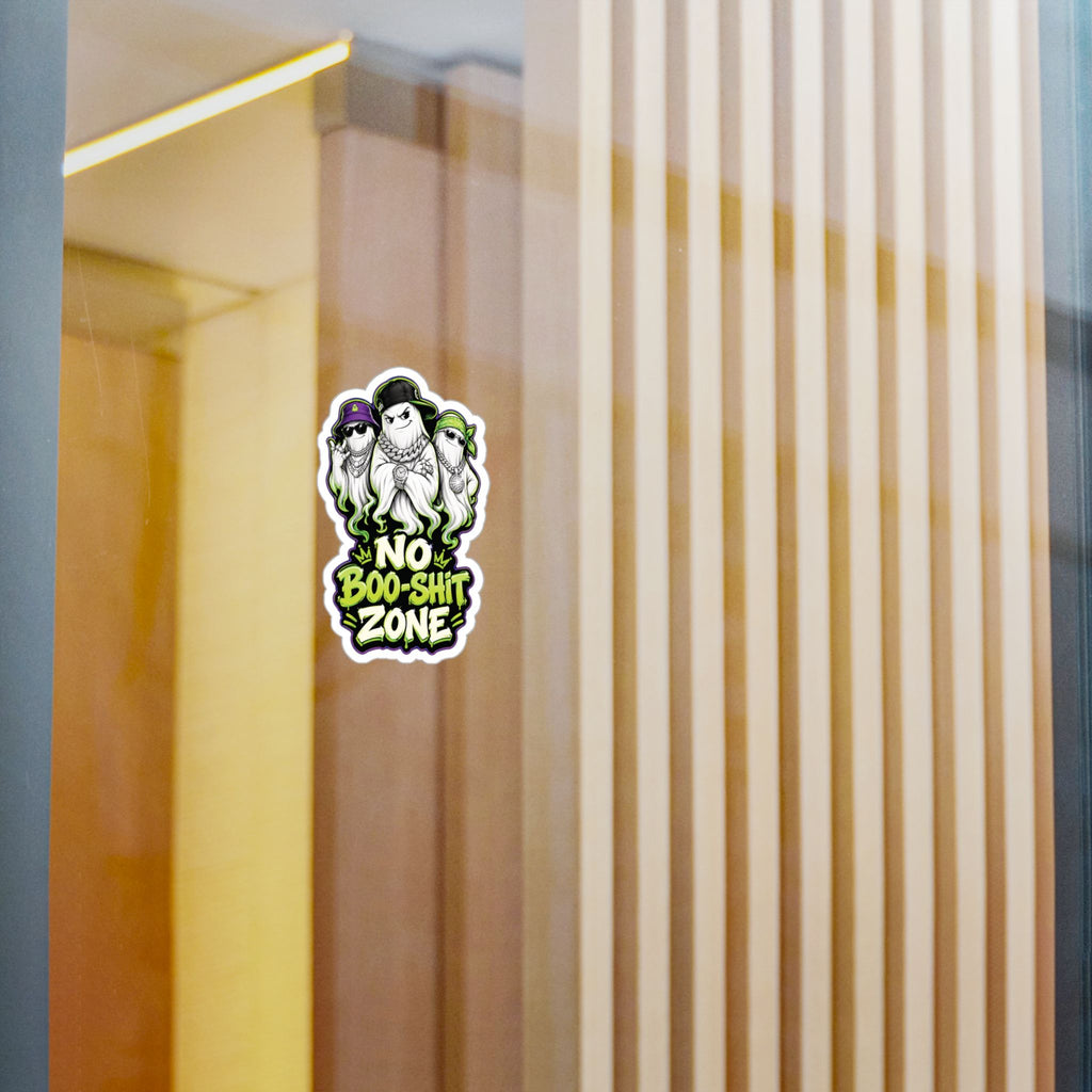 No Boo-Shit Zone Ghost Homiez Halloween Decal Sticker- Keep'n It Real